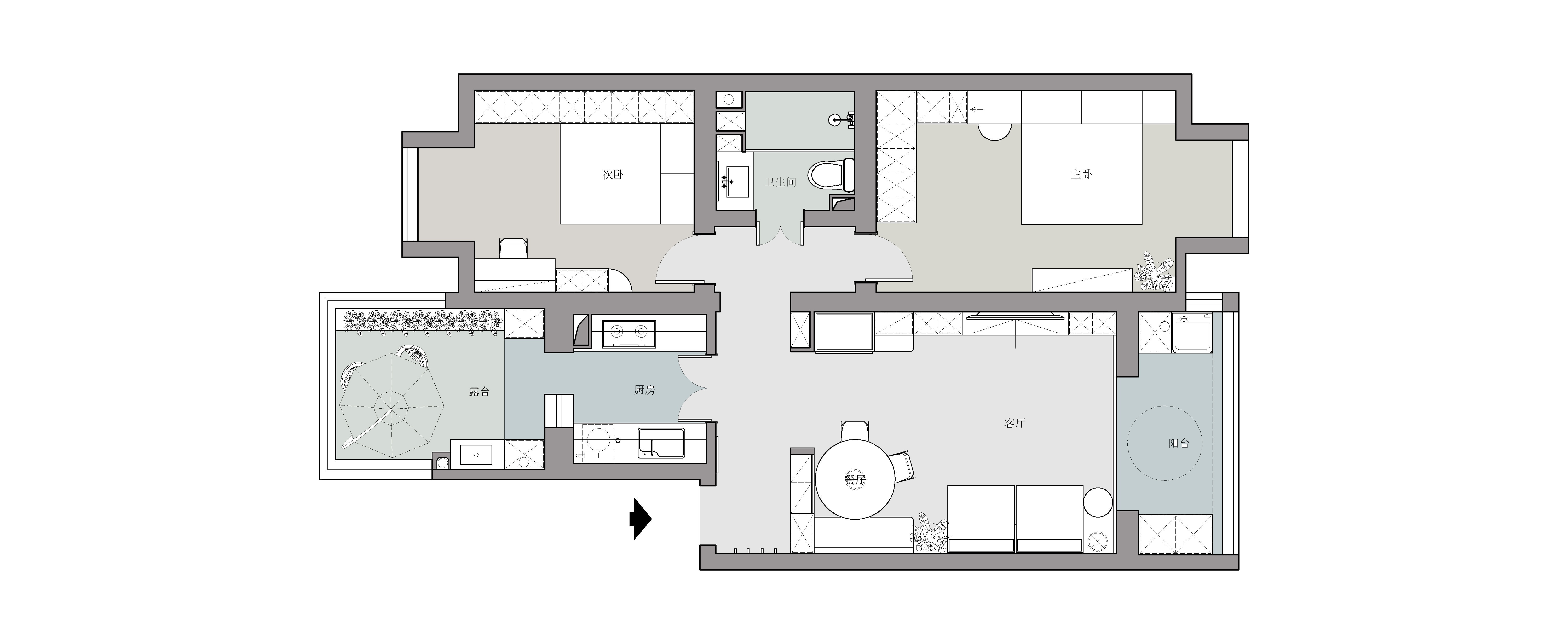 理想的奶油风,构建气质满满的未来四口之家丨中国北京丨久栖设计-55