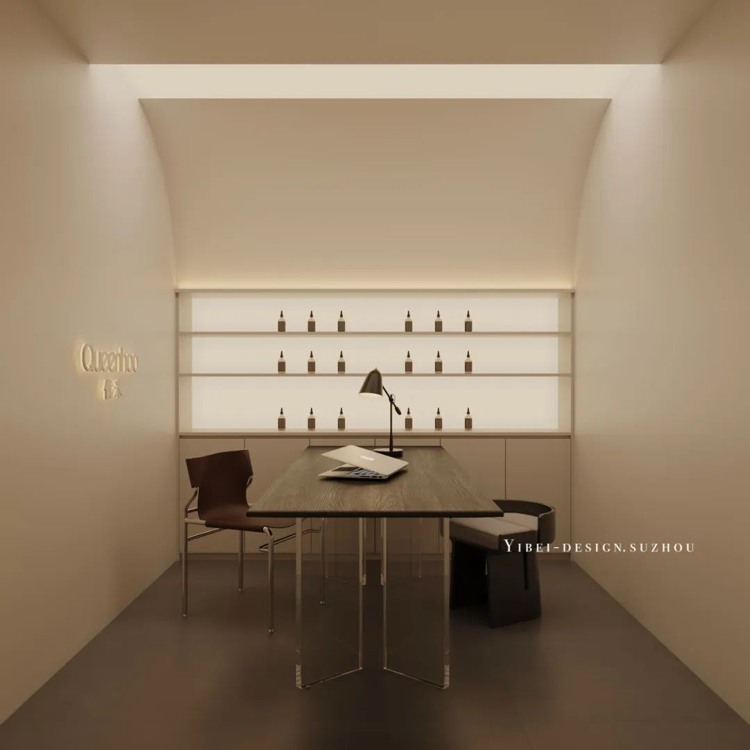侘寂美学重塑美肤体验丨商业空间设计丨YIBEI DESIGN SUZHOU-10