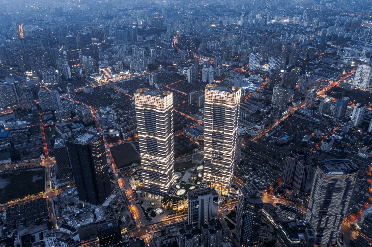 Raffles City The Bund 办公建筑设计丨中国上海丨Pelli Clarke & Partners-45