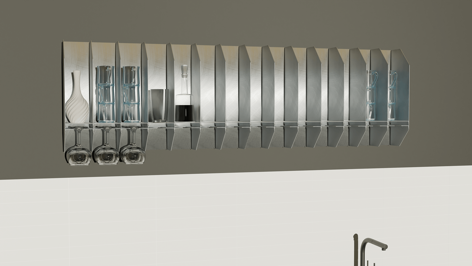 Metal shelf, ANIMATION-4