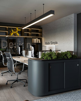 Modern Black Office