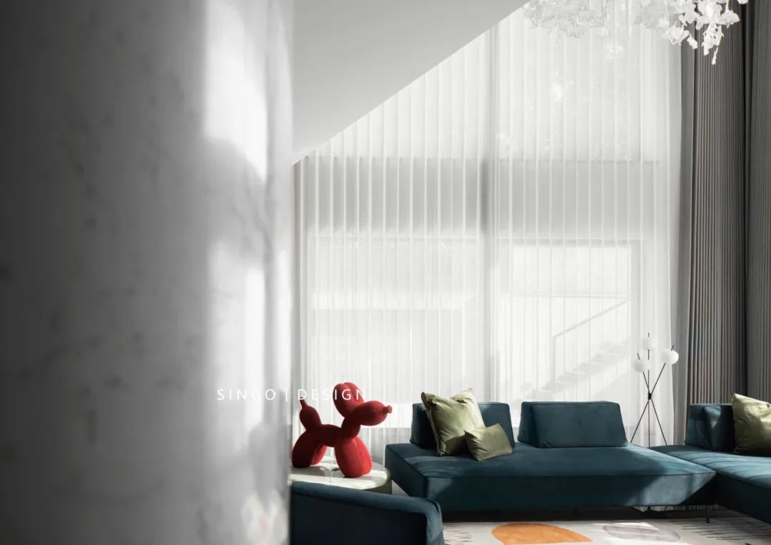 420㎡现代风格| 形与色构建空间艺术感-23