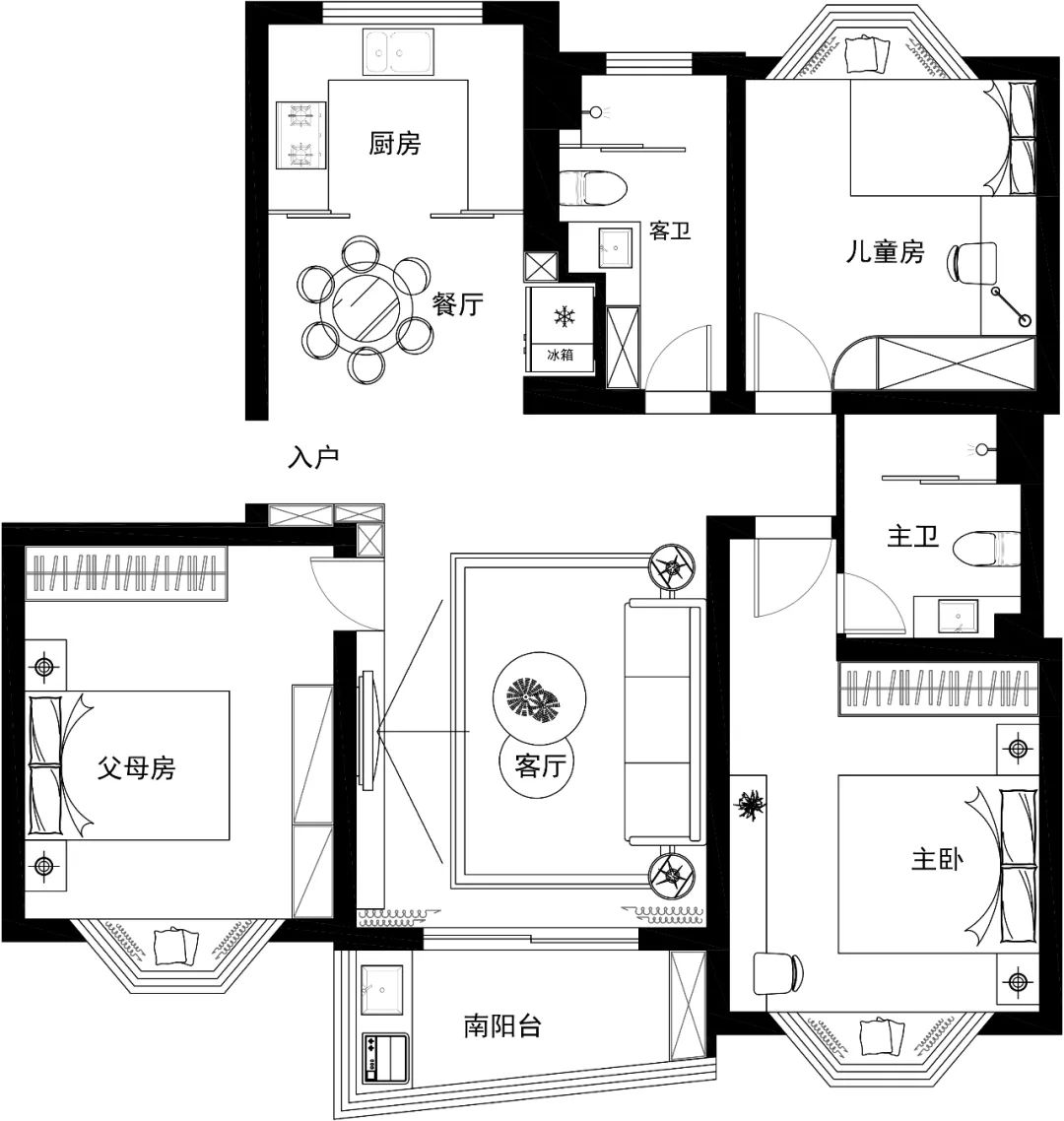 简约自然的上海普陀住宅改造丨中国上海丨由舍空间设计-10