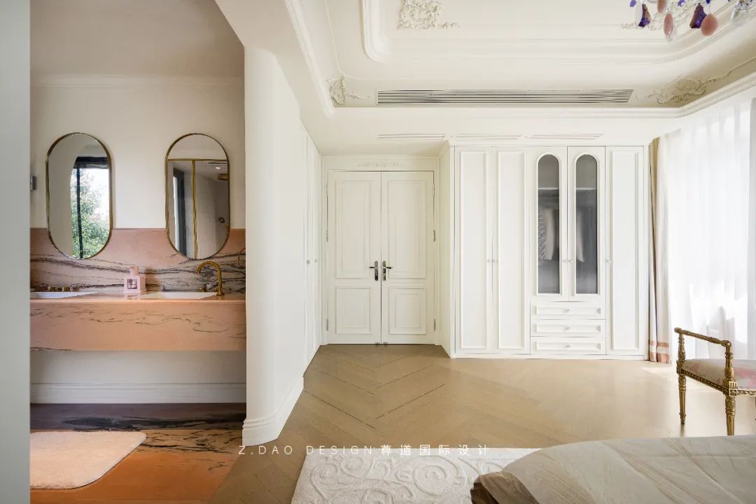 合肥『国贸天成』360㎡奶油法式风叠墅丨尊道国际设计-48