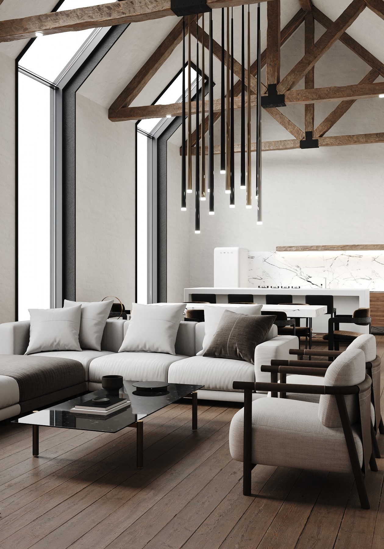 圣海伦娜别墅 原木+简洁白自然的材料之美-3