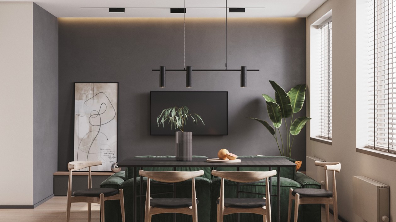 绿色+灰色 简约又清新-2