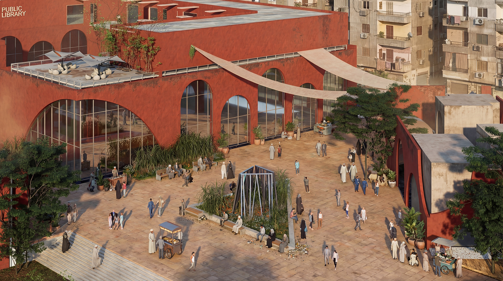 埃尔马尼亚勒城市设计丨开罗大学工程学院建筑系-25