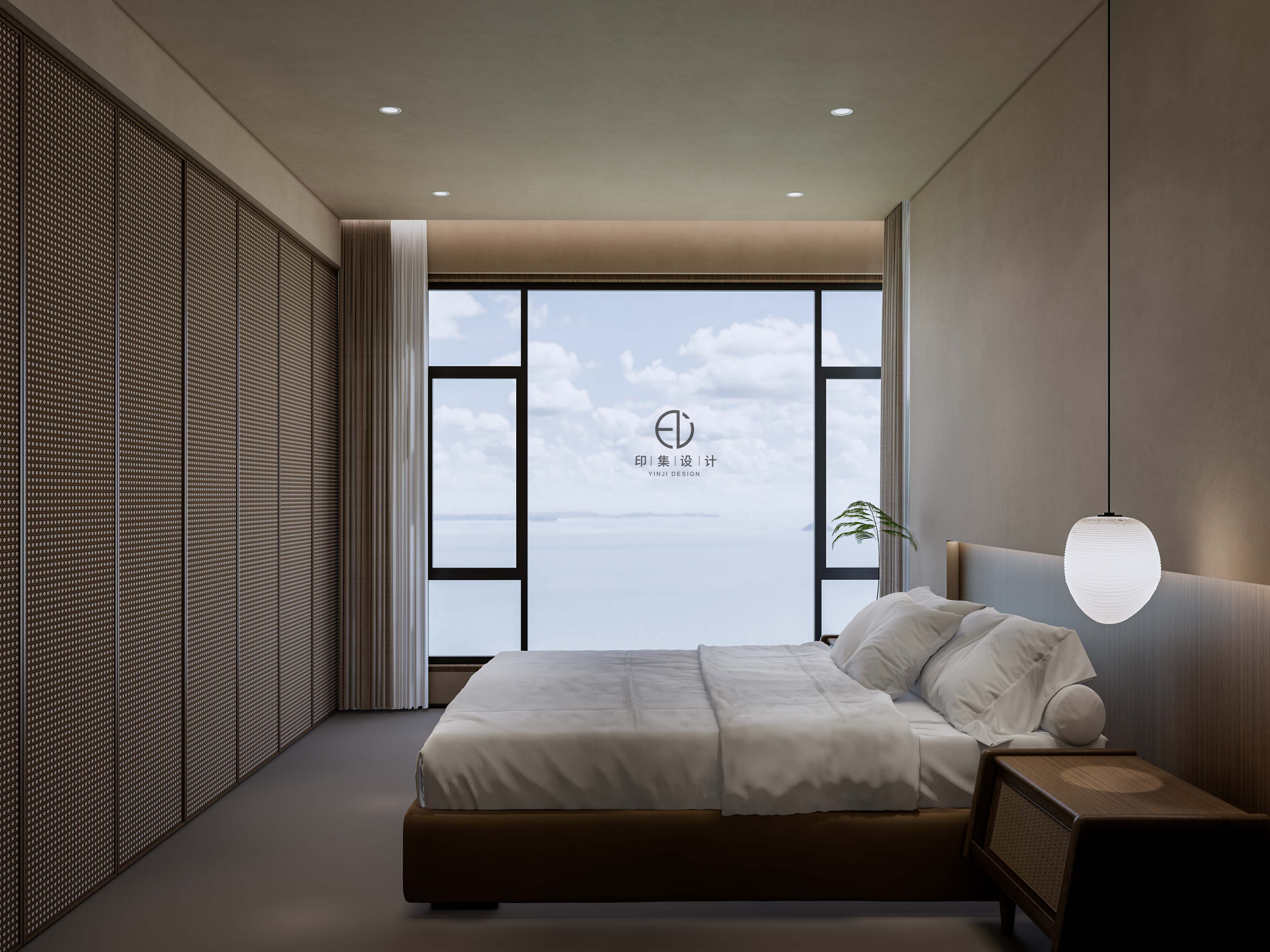 128㎡黑胡桃侘寂风：身居简素，黯然亦安然-15