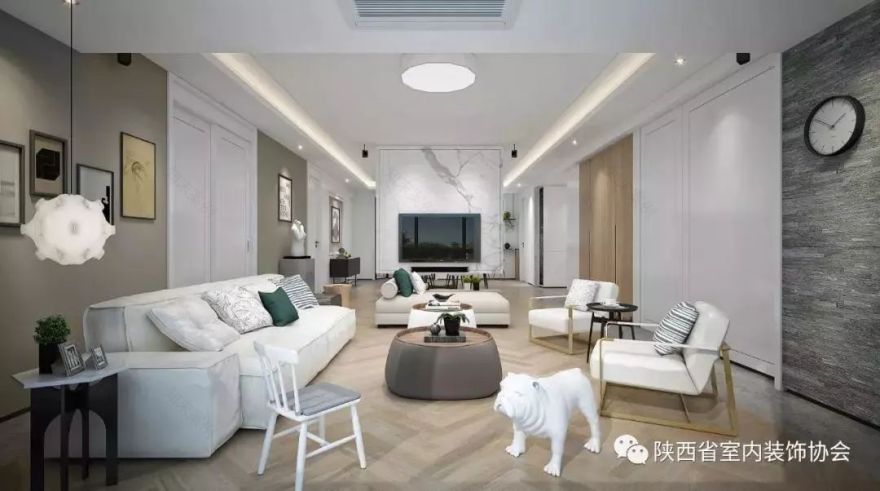 西安逸翠园三现代简约家居设计,简洁明快的空间艺术-22