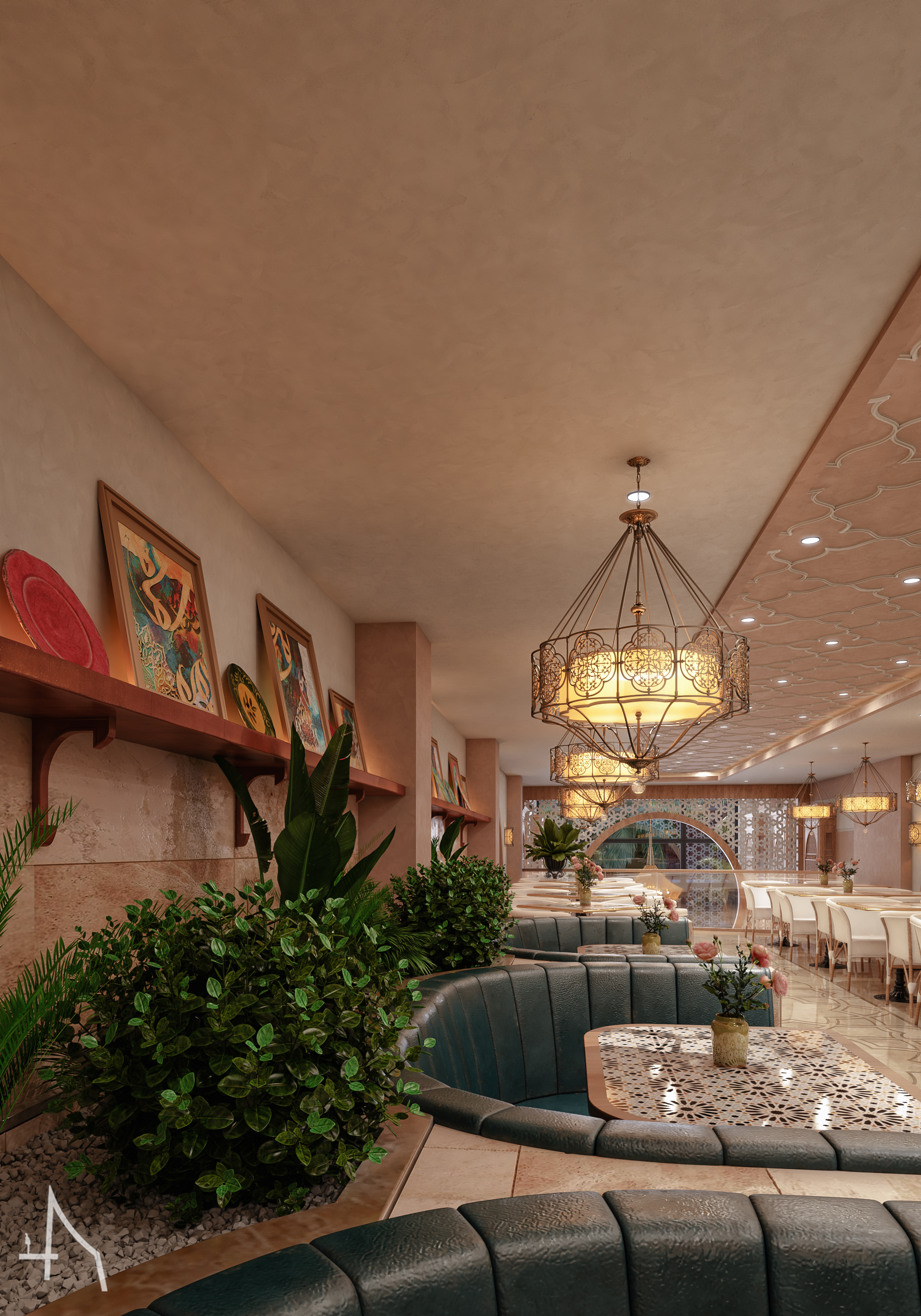 伊斯兰餐厅丨阿联酋迪拜丨Islamic star-25