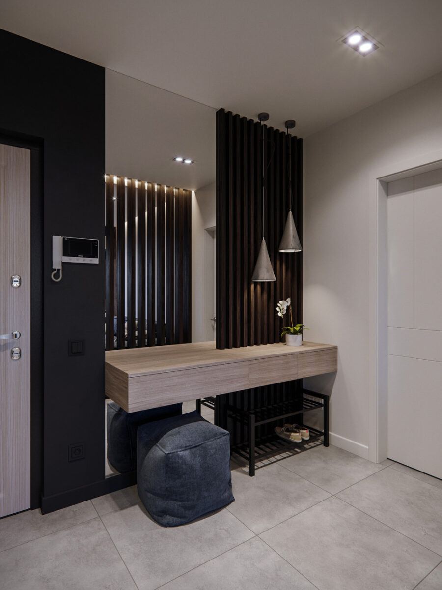 60平米夫妻公寓室内设计项目丨Игорь и Алёна Скаржевские-15