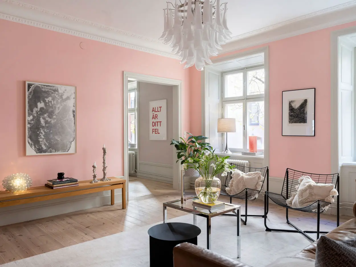 斯德哥尔摩经典家庭公寓 | 色彩斑斓的复古风情-4