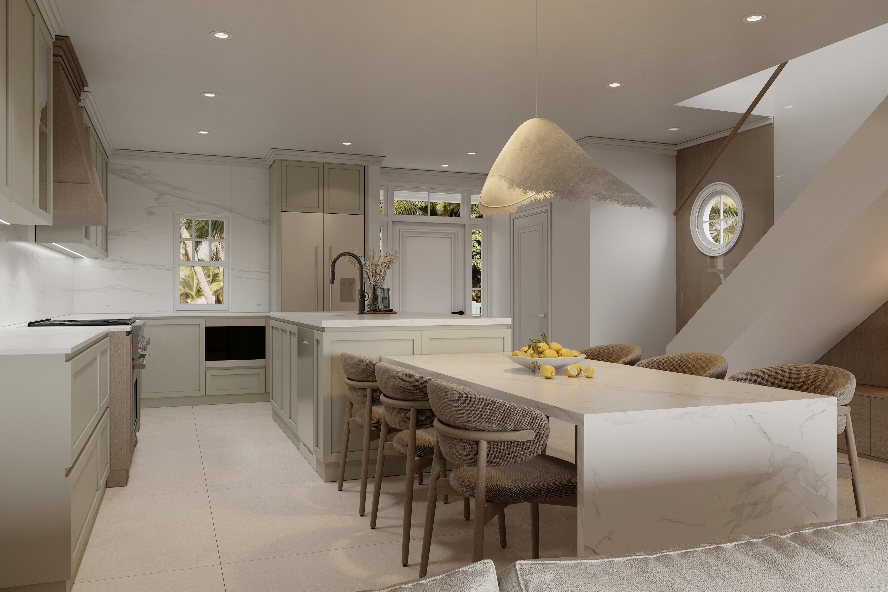 American classic 开放式餐厅-9