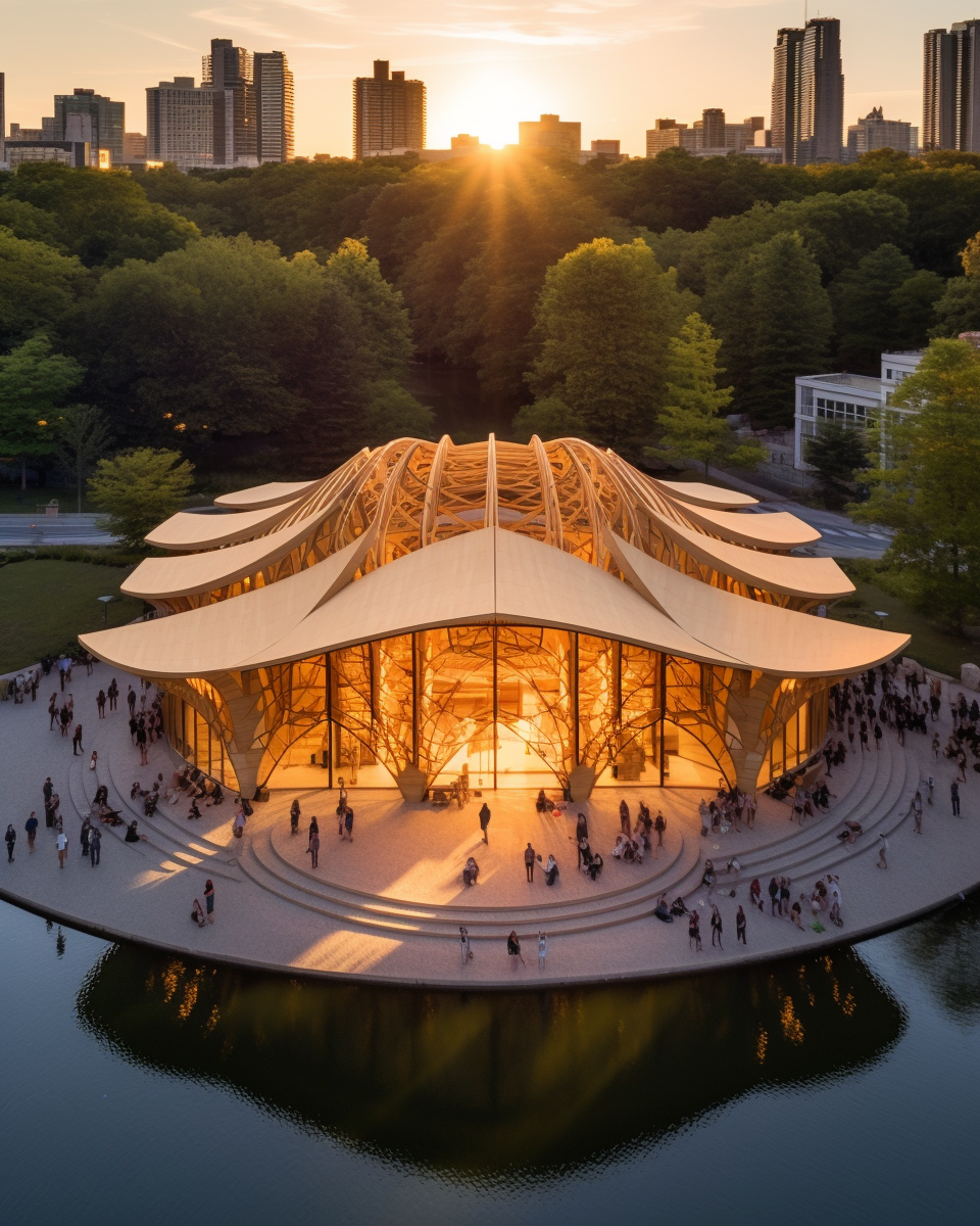 Pavilion inspired by Shigeru Ban-0