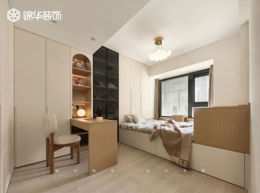 奶油色调的现代简约之家丨中国南京丨锦华装饰-40