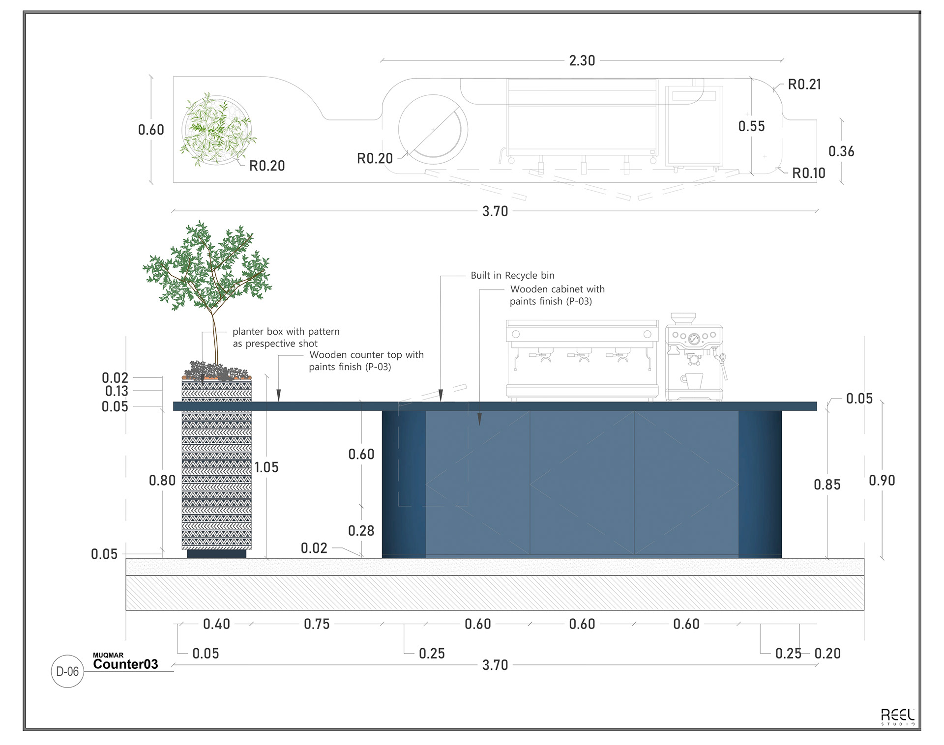 咖啡厅与餐厅施工图纸丨Reel Studio-16