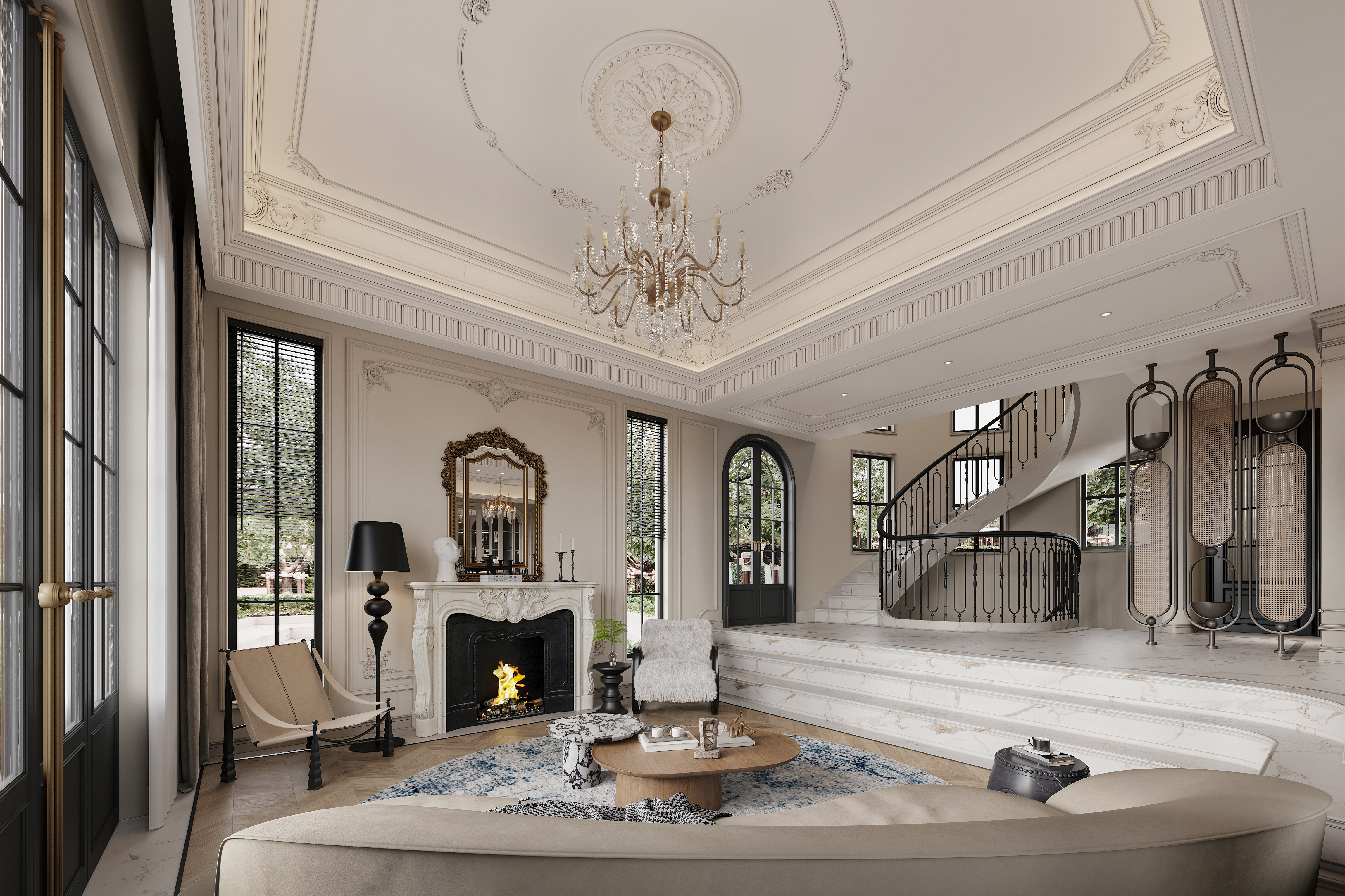 法式别墅设计丨中国成都丨开境装饰-6