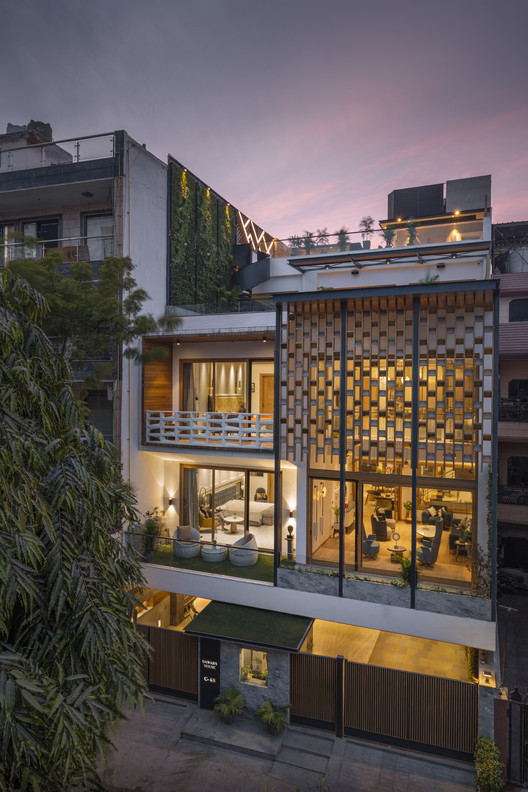 新德里三层私人住宅设计-22