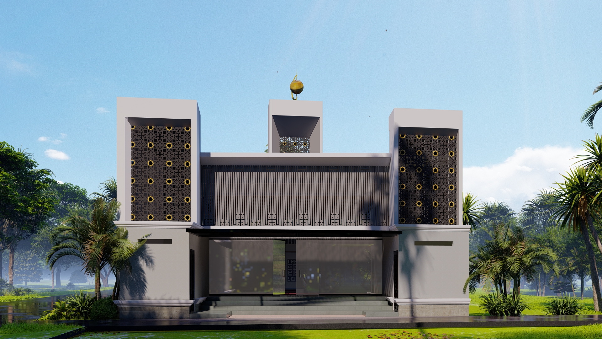 Modern Small Mosque Design in Malang, Indonesia-3