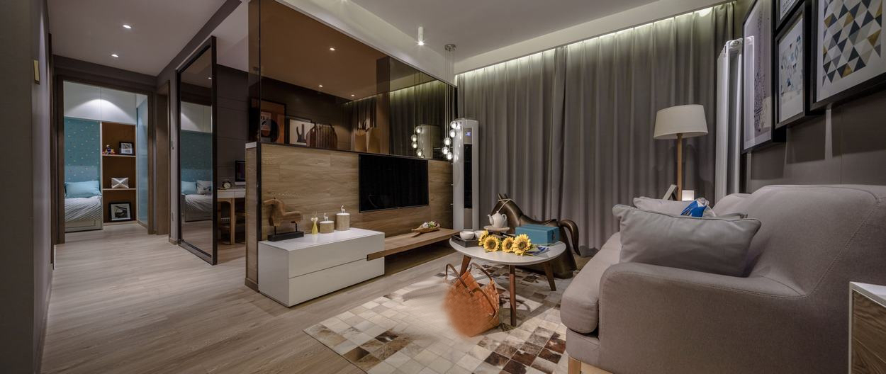 康桥郎城样板间丨郑州筑详建筑装饰设计有限公司-6