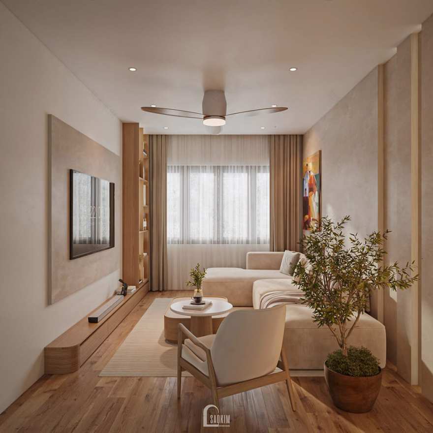 50m² 5 层Japandi风格联排别墅设计丨越南河内-9