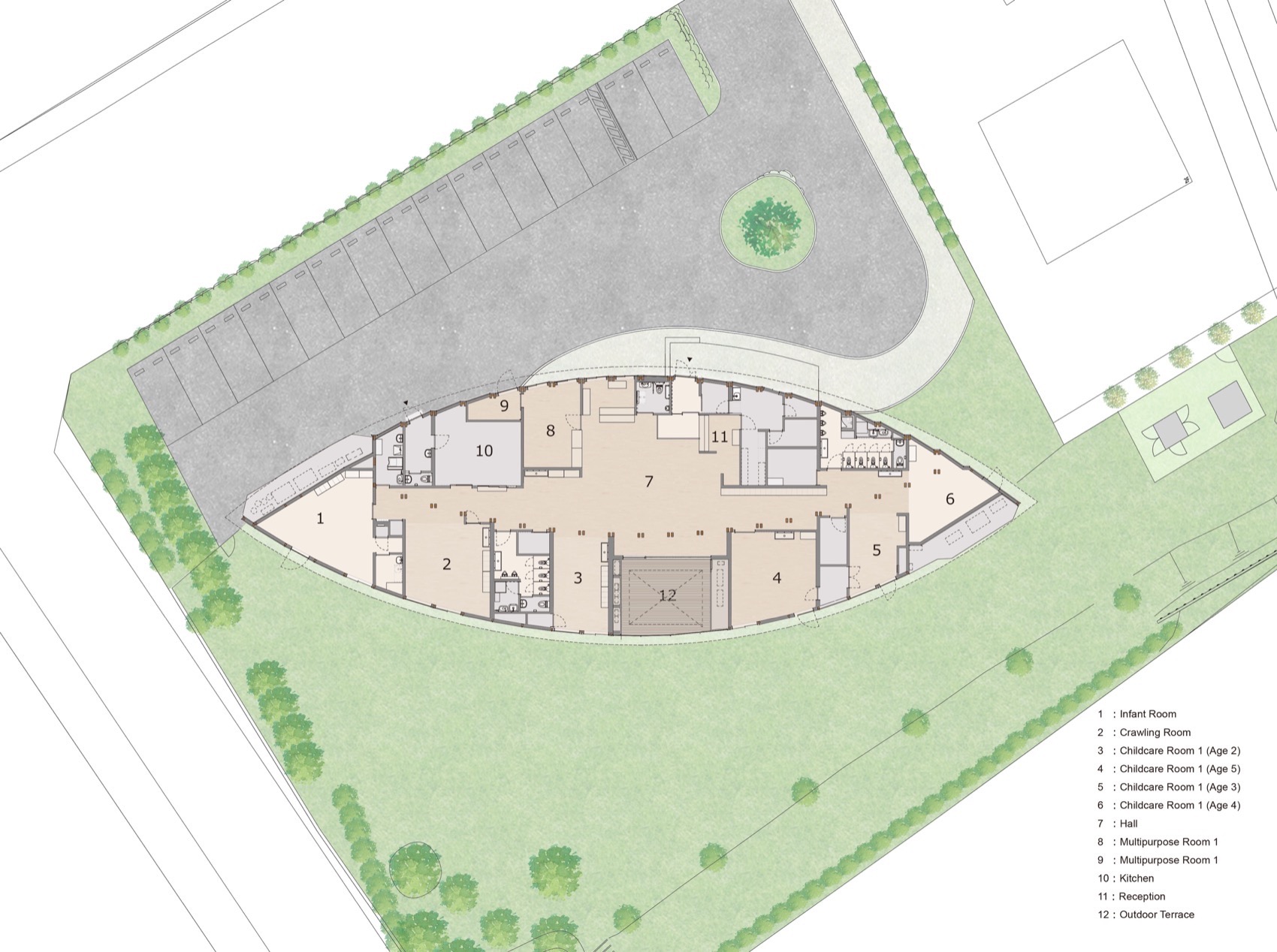 Poppins Nursery school轻井泽风越丨日本长野丨日建设计-53