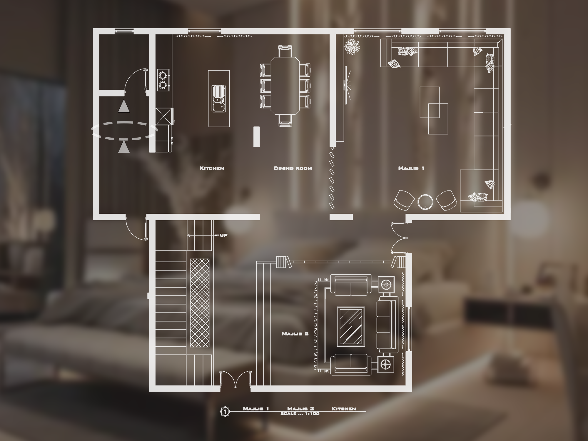 MAJLIS AND RECEPTION AND KITCHEN-18