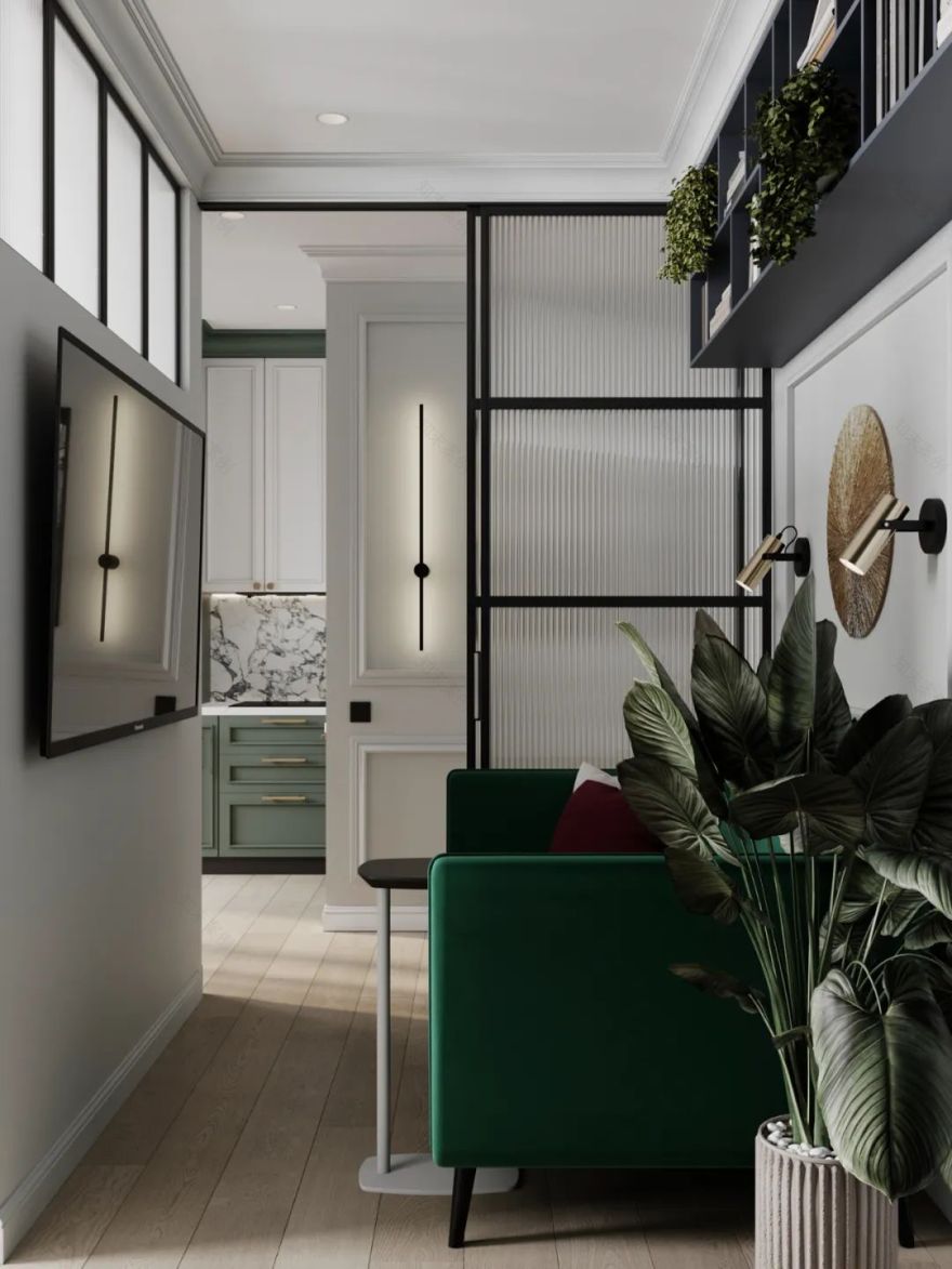 36㎡小宅变身法式浪漫空间丨Zotova Kseniya-18