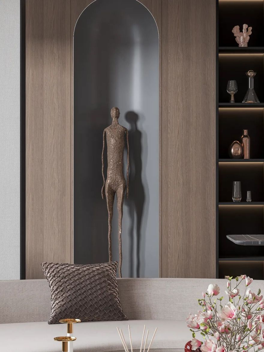 轻奢素雅三居丨陈春江-27