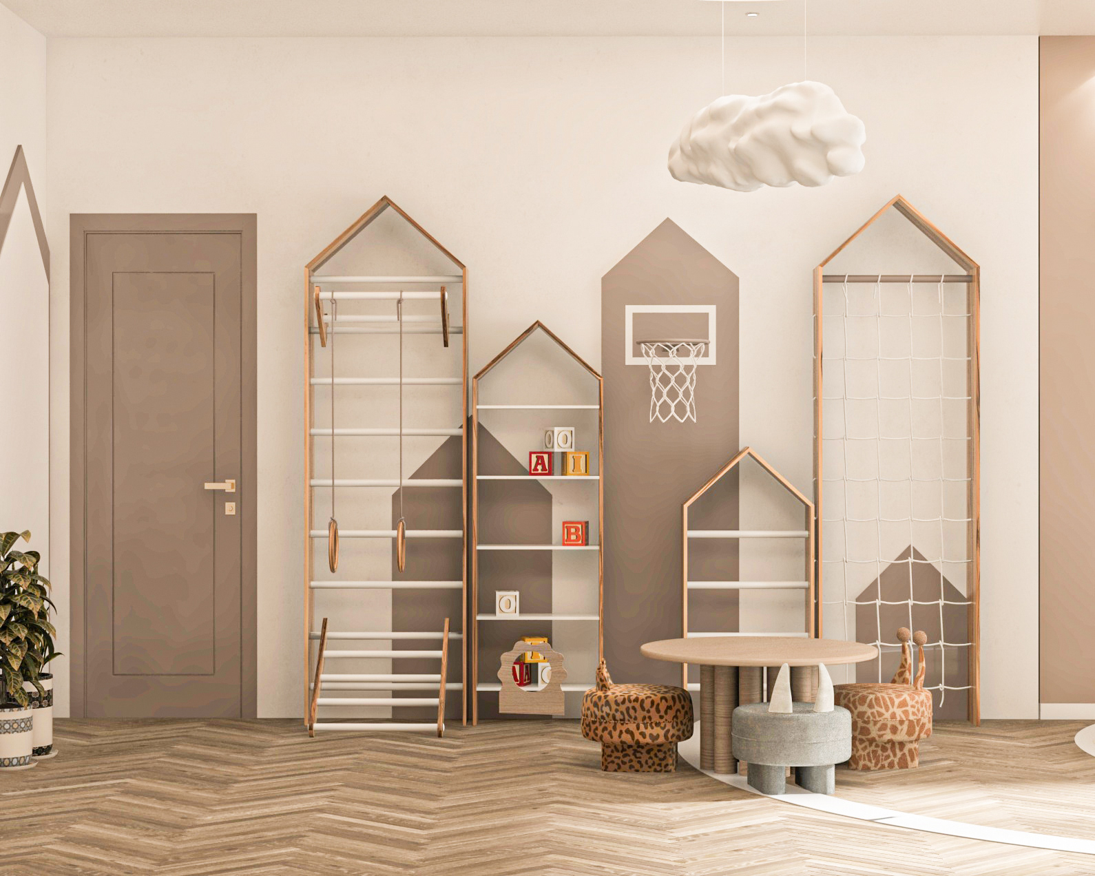 children's playroom in a villa-7