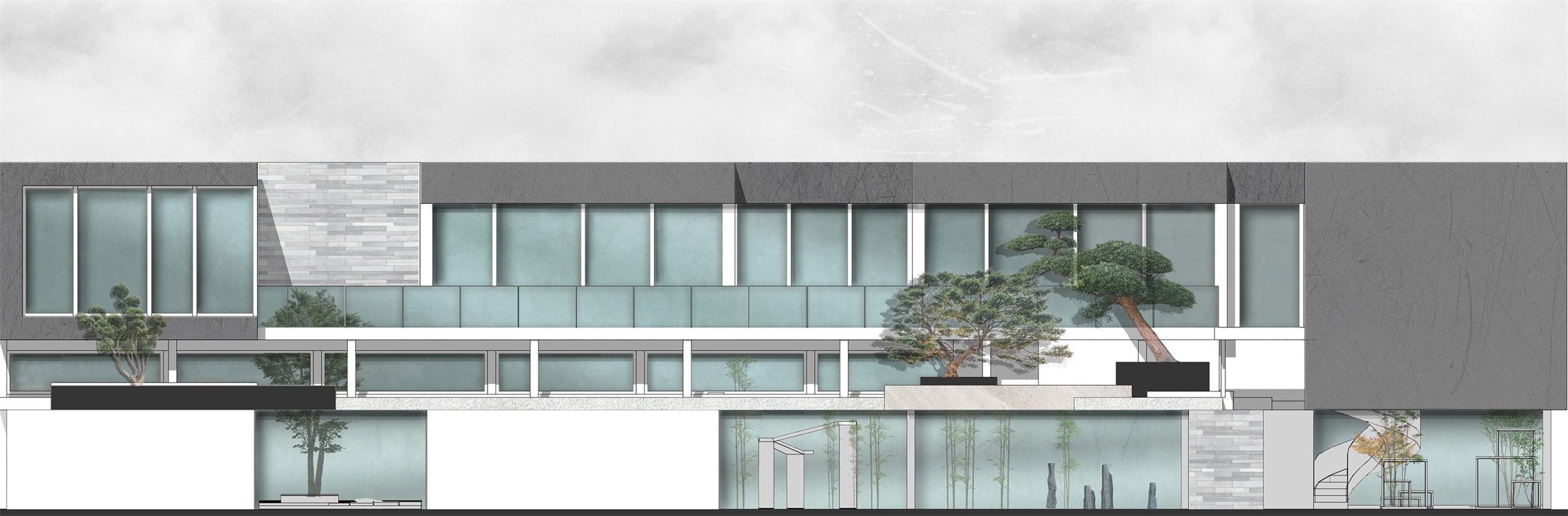 框·井 至岸景观的现代禅意空间-74