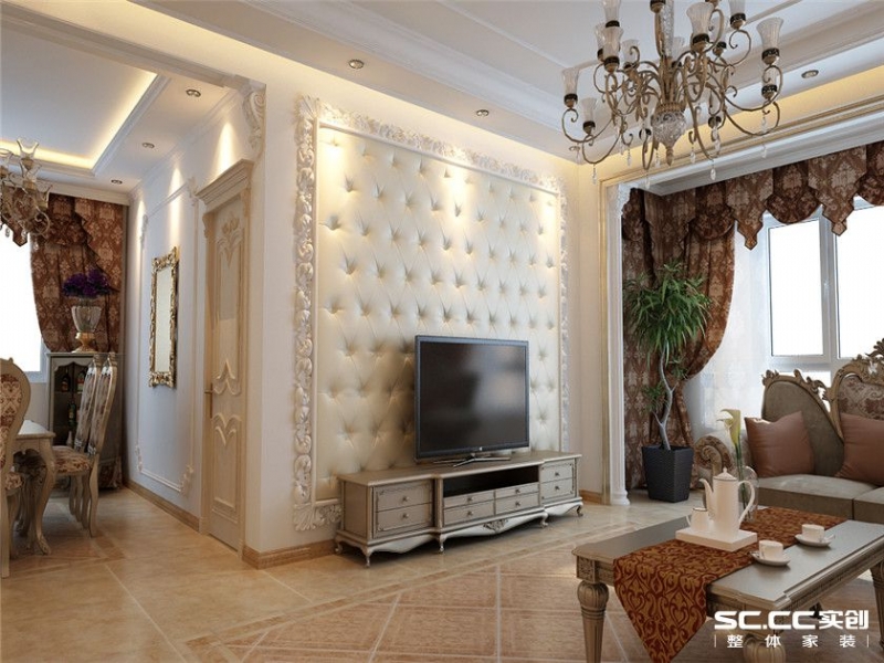 【上海实创装饰】143平老房翻新新古典风格装修设计-2