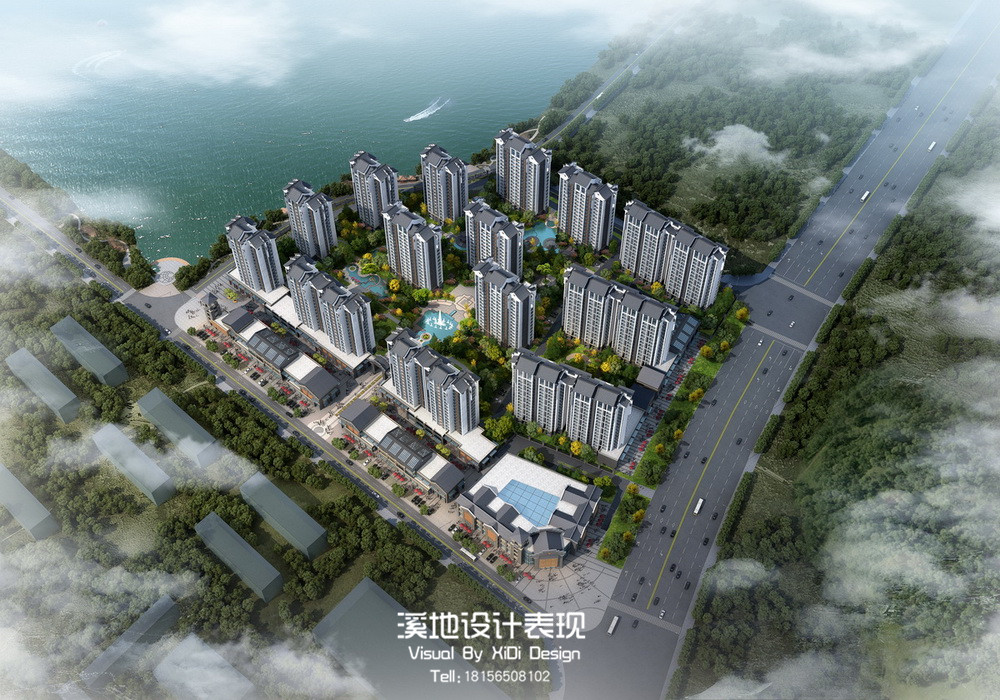 室外日景夜景透视鸟瞰                     -7