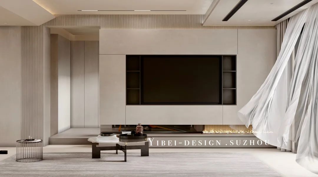 微水泥轻奢全案设计丨中国苏州丨YIBEI DESIGN-1