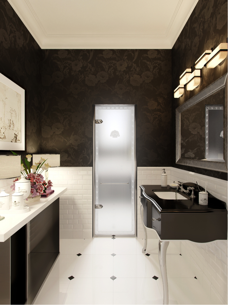 The interiors of the country residence of 1000 m  in Tbilisi Alexandra Fedorova-29