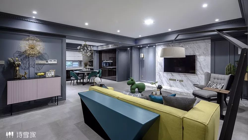 万科金域蓝湾 240㎡现代摩登家居,儿童元素与高级灰的惊艳碰撞-29