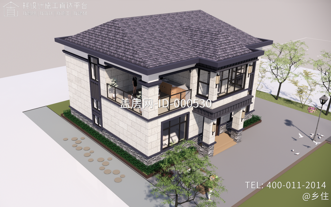 【设计师案例】土建参考造价55万，面宽12m×进深11m江苏苏州二层欧式别墅-35