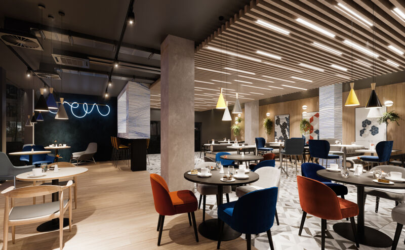 Holiday Inn E·press酒店室内改造扩建项目丨波兰卢布林丨KM rubaszkiewicz ARCHITEKCI-6