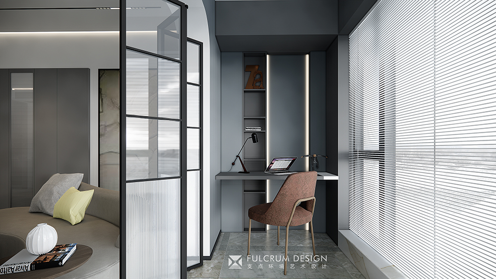 武汉洺悦府现代简约风设计丨支点设计-11