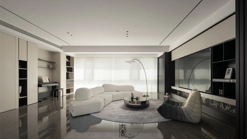 内舍软装丨228㎡现代意式风，不刻意奢华，以质感雅致实现高级感自由！-62