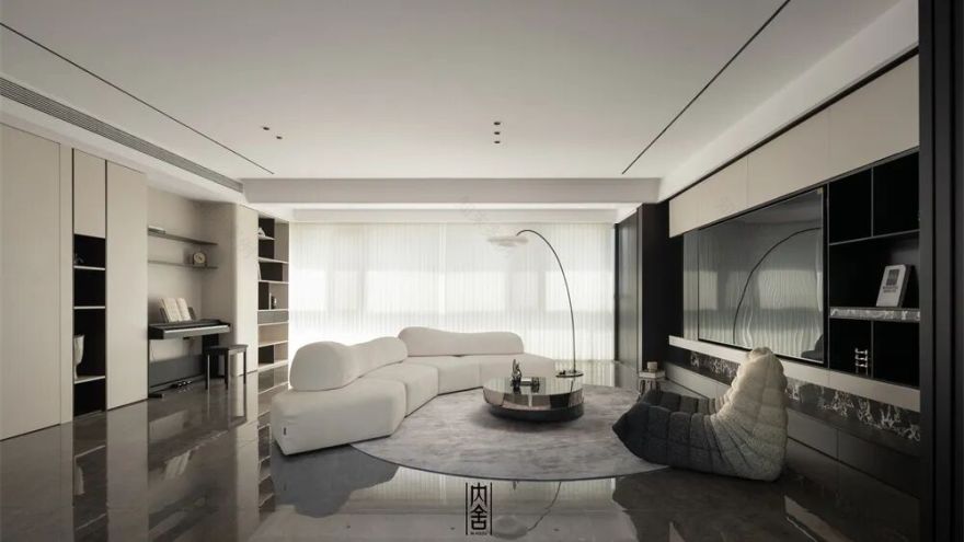内舍软装丨228㎡现代意式风,不刻意奢华,以质感雅致实现高级感自由!-62