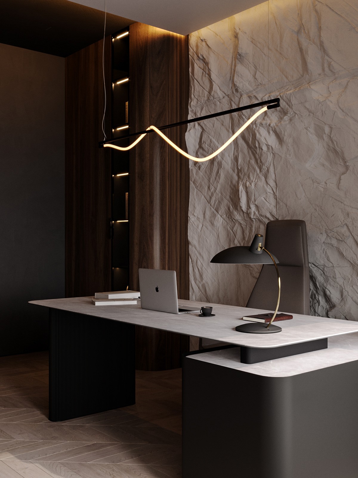 黑棕复古配色空间设计-37