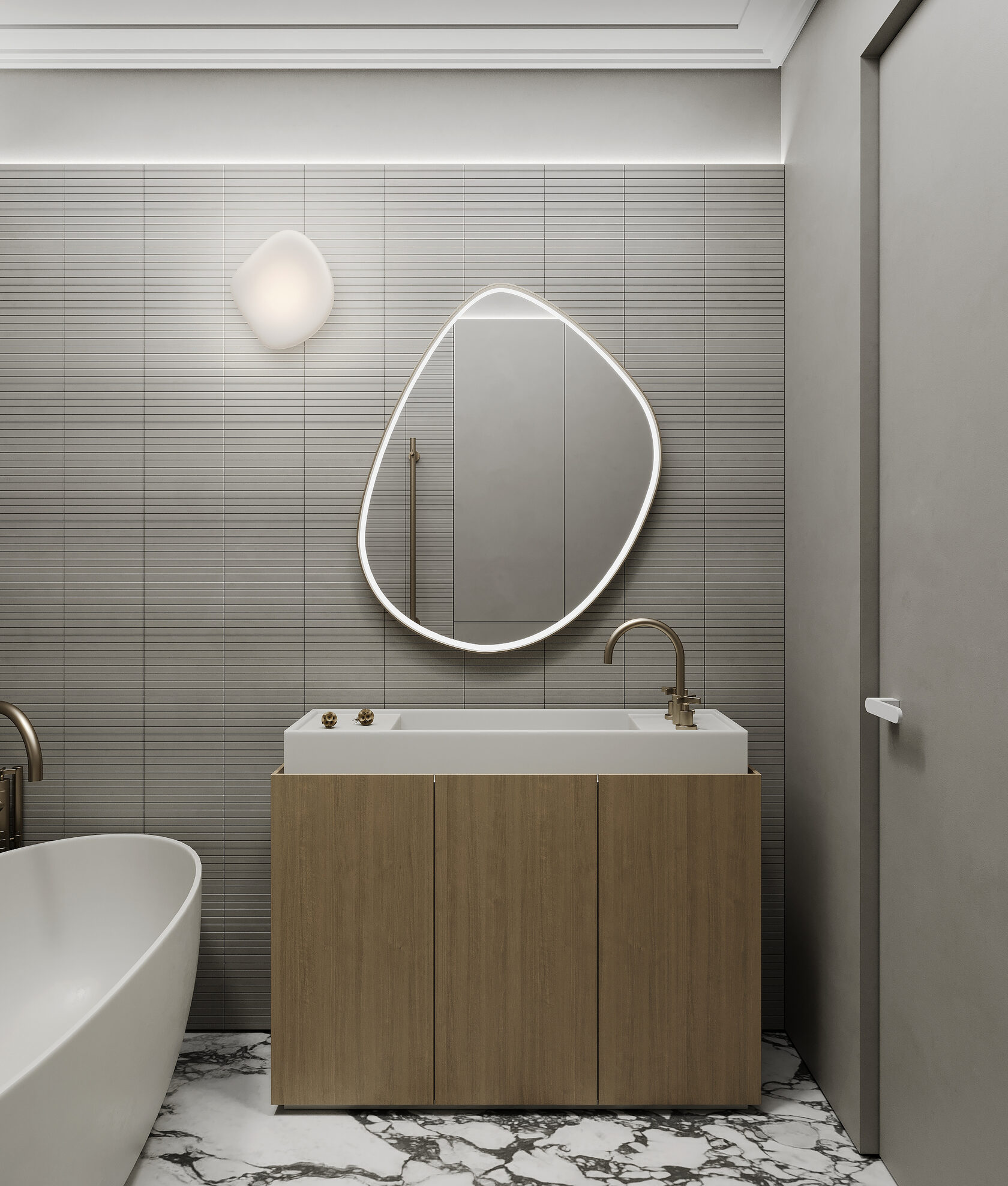 莫斯科56㎡小空间公寓设计 经典与极简的相互融合-11