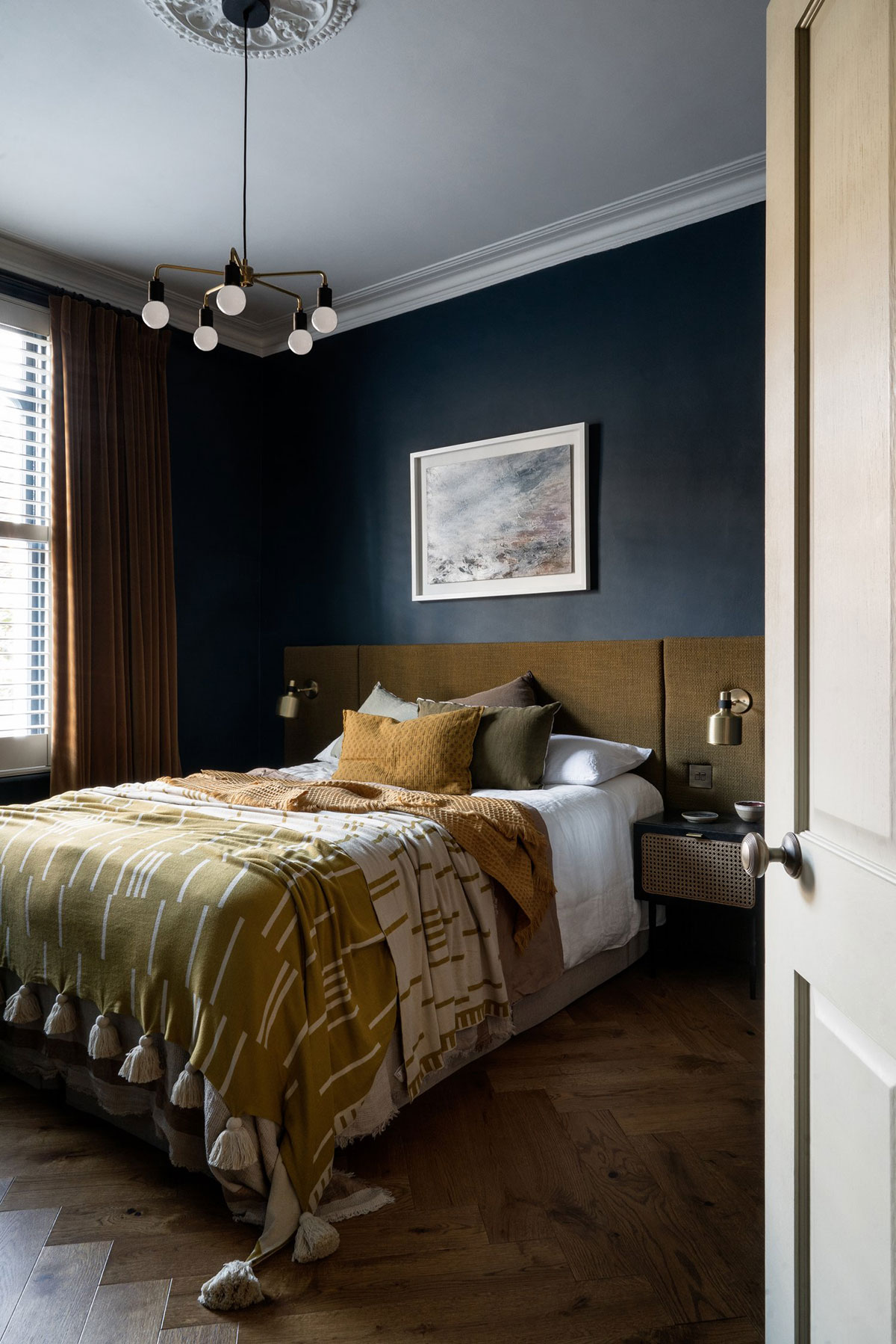 伦敦经典公寓的时尚深色调设计-5