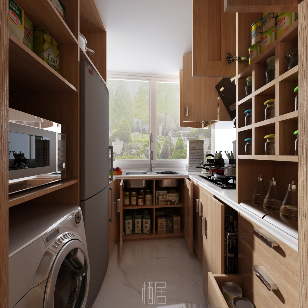 小户型逆袭 | 48 平米一居室变身三室三厅三卫一厨设计-20