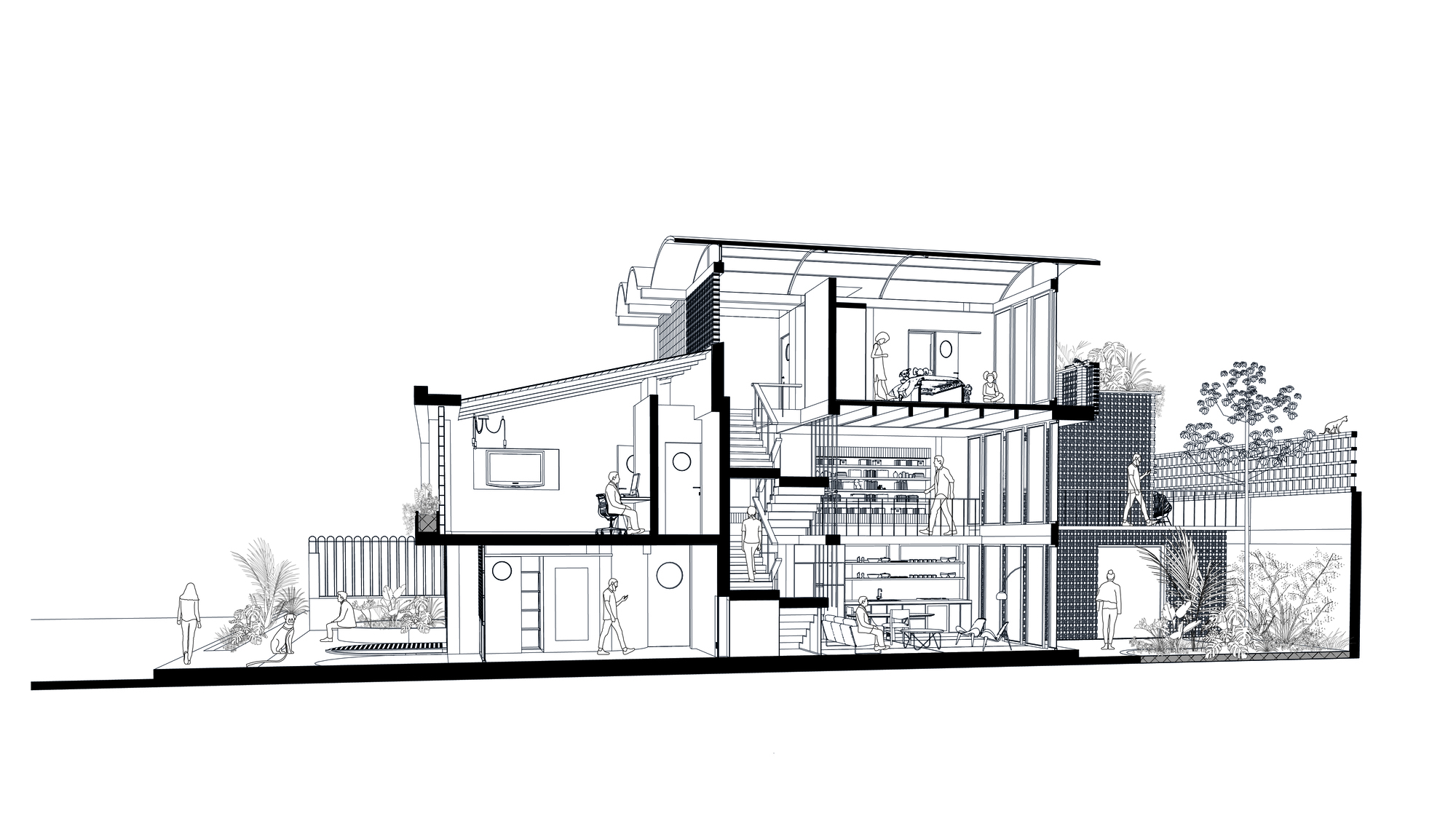 热带工作室住宅丨Yemail Arquitectura-35