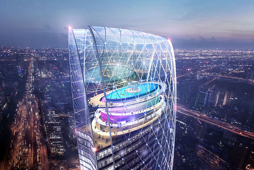 天山世界之门国际金融中心丨中国石家庄丨Aedas 建筑设计事务所-7