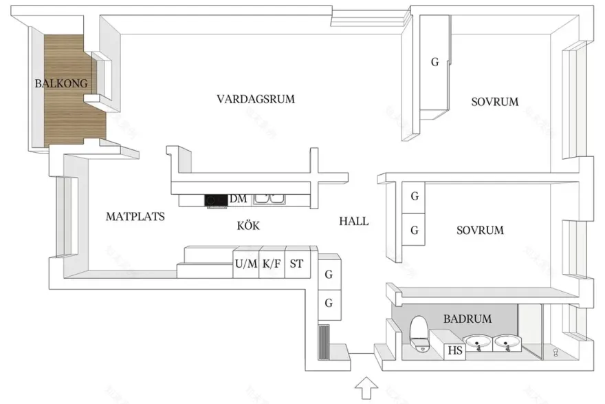 50 年代复古风家居,黑白演绎亲子空间-12