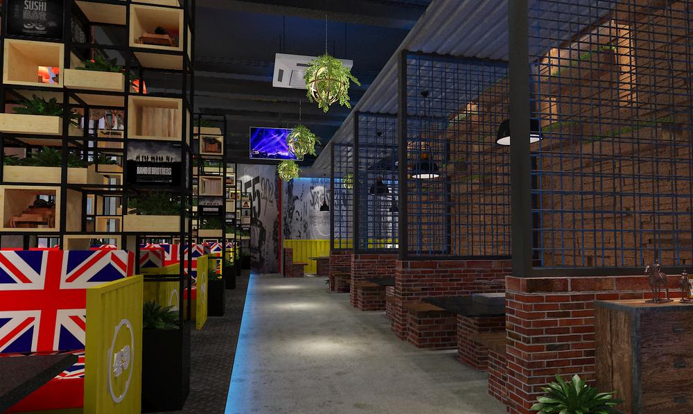 天津武清区锦食此时烧烤店 | 王本设计打造独特烧烤空间-24