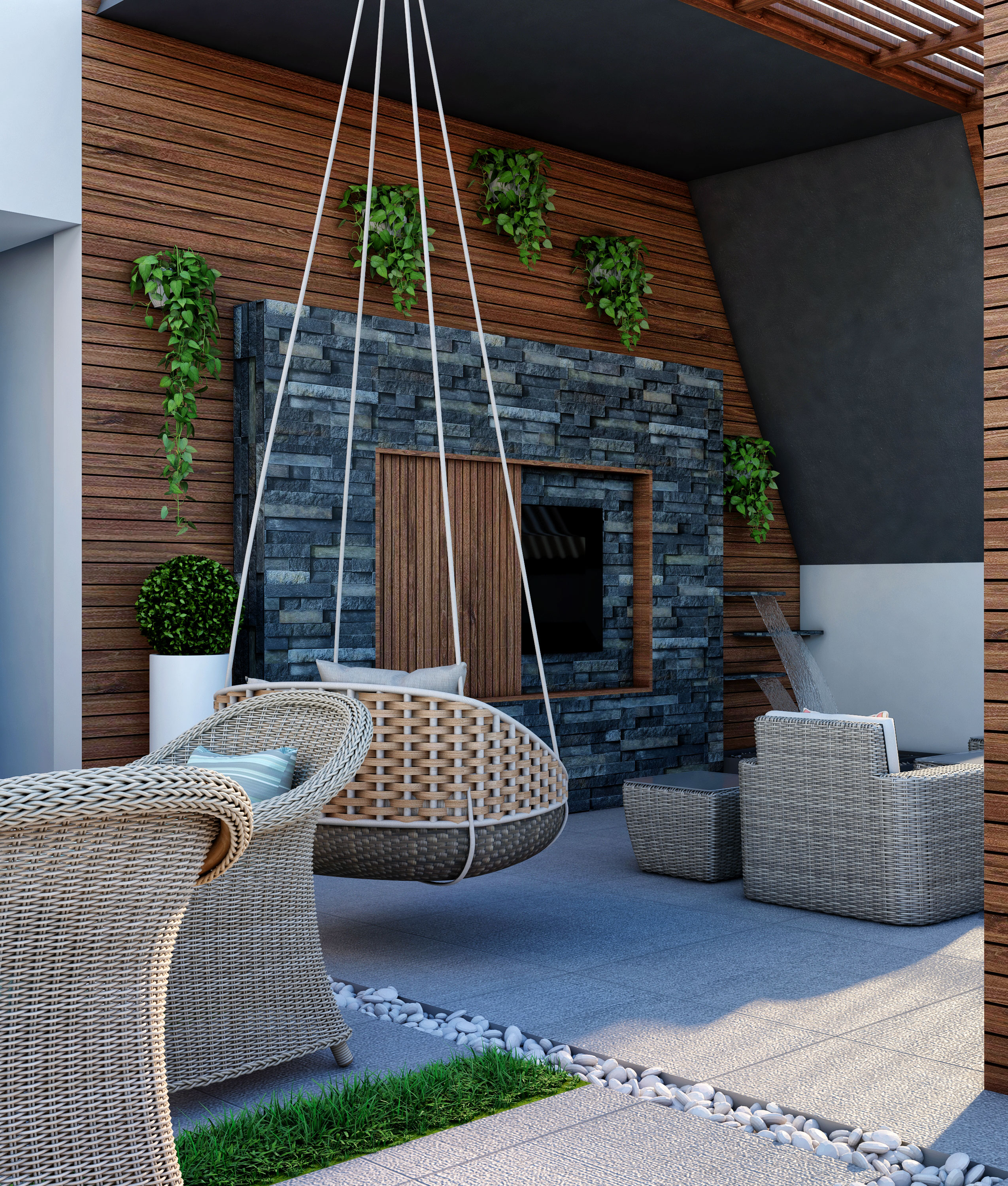 Mountain View Villas I Modern Roof Design-1